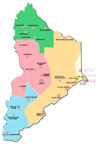 Mapa Neuquén - Vaca Muerta
